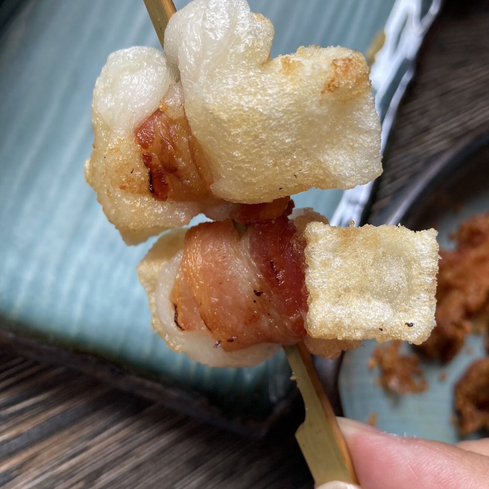 Bento Peak - Bacon mochi skewers - Japanese Near Me - San Francisco, California Bento Peak - Bacon mochi skewers - Japanese Near Me - San Francisco, California