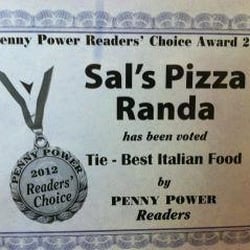 Sal's Pizza Randa Italian Restaurant