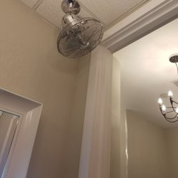 They have fans inside the fitting room to keep you cool or turn you into an instant diva