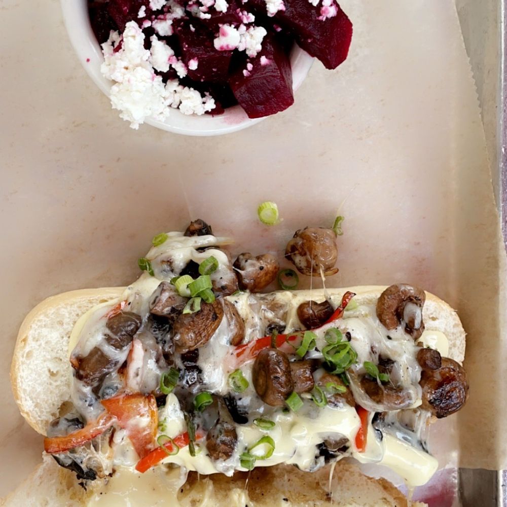 BakeChop - I got the mushroom sandwich with beets and goat cheese. - Coffee & Tea Near Me - Deland, Florida BakeChop - I got the mushroom sandwich with beets and goat cheese. - Coffee & Tea Near Me - Deland, Florida