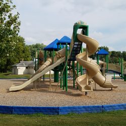 Brookside Park - large slide and fortress