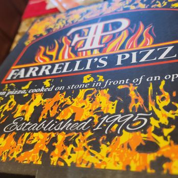 Farrelli's Pizza - a pizza box with flames on it - Pizza Near Me - Puyallup, Washington Farrelli's Pizza - a pizza box with flames on it - Pizza Near Me - Puyallup, Washington
