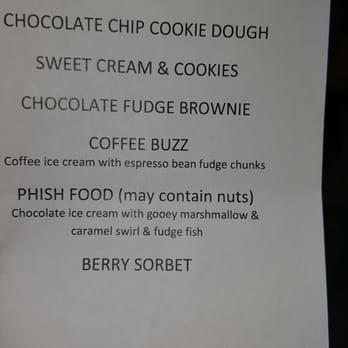 Ben & Jerry’s - The menu sheet...they took it back - Ice Cream & Frozen Yogurt Near Me - New York, New York Ben & Jerry’s - The menu sheet...they took it back - Ice Cream & Frozen Yogurt Near Me - New York, New York