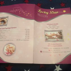 Lucky Star Nails & Spa - Eyelash price list and 10% student discount (as of February 2019)