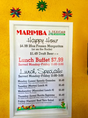 Menu photo 3 Marimba Mexican Restaurant Shelbyville, KY Menu photo 3 Marimba Mexican Restaurant Shelbyville, KY