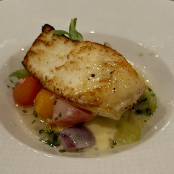 Stars - Halibut in a seafood herb broth with seasonal veg - Resorts Near Me - St. Michaels, Maryland