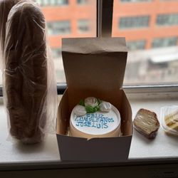Dominican Bread, Dominican Tres Leches Cake, A Slice of a Plain Dominican Cake and a Slice of filling Pineapple Dominican  Cake