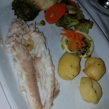 Furnas Do Guincho - Plated sea bass cooked in seasalt plated after removal of skin and bones. - Seafood Near Me - Cascais, 11