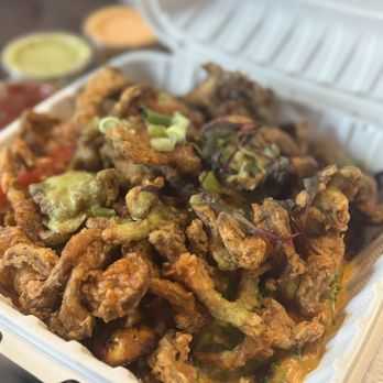 VegainzLA - Loaded Burro Banana Fries - Vegan Near Me - Inglewood, California VegainzLA - Loaded Burro Banana Fries - Vegan Near Me - Inglewood, California