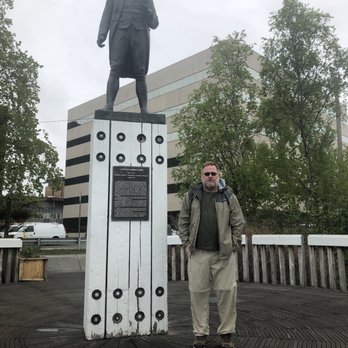 Resolution Park - Captain Cook monument - Parks Near Me - Anchorage, Alaska