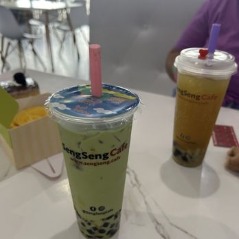 Seng Seng Cafe - Thai Green Milk Tea, QQ Passion Fruit Refresher - Shaved Ice Near Me - Houston, Texas