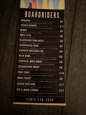 Menu photo 5 Boardriders Luquillo, PR