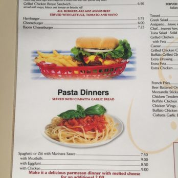A-1 Pizza - Menu burgers sandwiches and pasta dinners - Pizza Near Me - Little Compton, Rhode Island