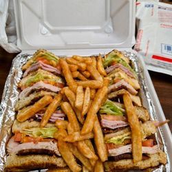 Cormier’s Kitchen - Club sandwich and fries