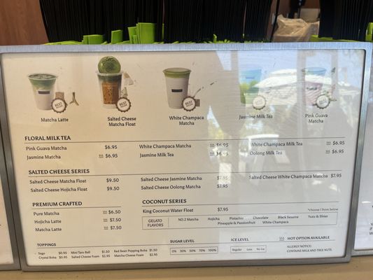 Menu photo 3 Matcha Town San Jose, CA
