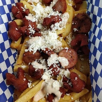 Pao Pao Fast Food - Salchipapas Mixto Con Chorizo y Salchicha - Colombian Near Me - Miami, Florida