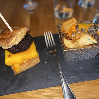 The Dutch - BREAKFAST SANDWICH, MAPLE SAUSAGE, EGG & CHEESE (Comes with potatoes) - American Near Me - New York, New York The Dutch - BREAKFAST SANDWICH, MAPLE SAUSAGE, EGG & CHEESE (Comes with potatoes) - American Near Me - New York, New York