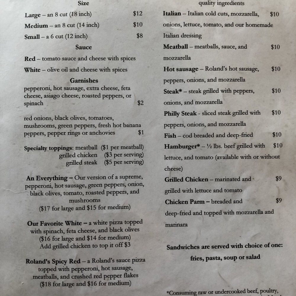 Roland's Trattoria - New American Near Me - Washington, Pennsylvania Roland's Trattoria - New American Near Me - Washington, Pennsylvania