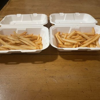 TK Burgers - 2 "large" orders of fries. - Burgers Near Me - Newport Beach, California