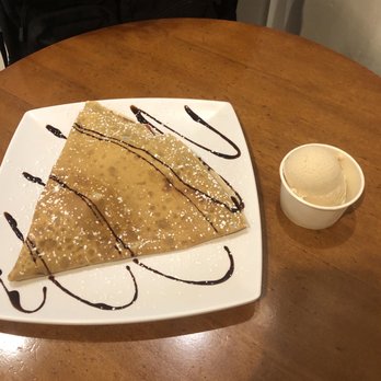 Cafe Hue - Nutella Strawberry Banana crepe, cookie butter gelato - Creperies Near Me - San Diego, California