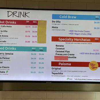 Barrio Donas - Drink menu - Donuts Near Me - San Diego, California