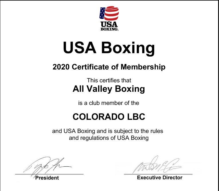 All Valley Boxing Image