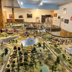 Minocqua Museum - This is the large train display. Super cool!