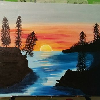 Art PartY - Sample painting - Paint & Sip Near Me