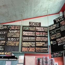 White Duck Taco Shop - The menu!