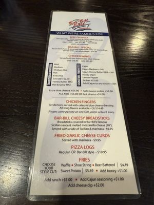 Menu photo 3 Bar-Bill East Rochester, NY Menu photo 3 Bar-Bill East Rochester, NY