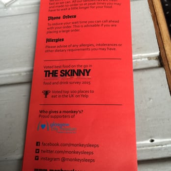 Where the Monkey Sleeps - Yelp Top 100 2015! - Cafes Near Me - Glasgow, GLG