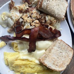 2 egg, home fries, toast, and bacon 2 egg, home fries, toast, and bacon