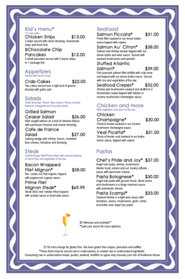 Menu photo 6 Cafe de France Denver, CO Menu photo 6 Cafe de France Denver, CO