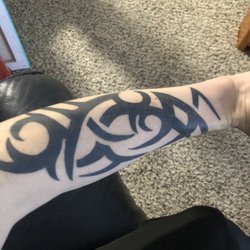 Om Tattoo - Quarter sleeve tattoo.