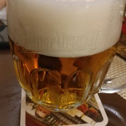 They like their foam in Prague, but there's a line and this was on the line They like their foam in Prague, but there's a line and this was on the line