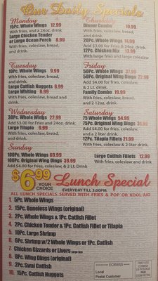 Menu photo 1 JJ Fish & Chicken Detroit, MI