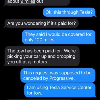 K&P Towing - Conversation of K&P Towing trying illegally tow my vehicle after canceling them to use Tesla Roadside Assistance. - Towing Near Me K&P Towing - Conversation of K&P Towing trying illegally tow my vehicle after canceling them to use Tesla Roadside Assistance. - Towing Near Me