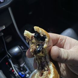 Baconator with an earbud. Baconator with an earbud.