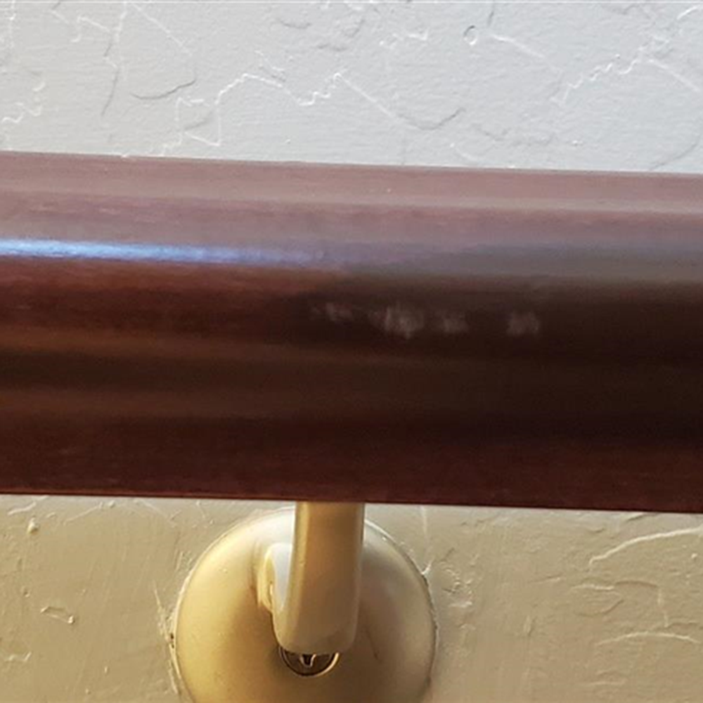 Scratches - didn't sand and stain.