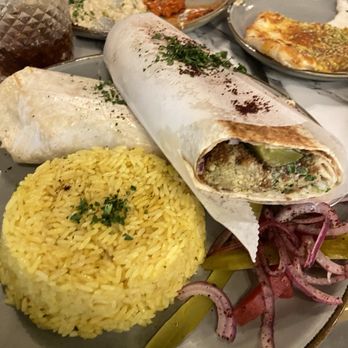 Al Badawi - falafel wrap and yellow rice pickled vegetables - Middle Eastern Near Me - Somerville, New Jersey Al Badawi - falafel wrap and yellow rice pickled vegetables - Middle Eastern Near Me - Somerville, New Jersey