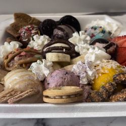 Waffle Bar - FEAST MODE - 9 assorted flavors, bubble waffles, and toppings
