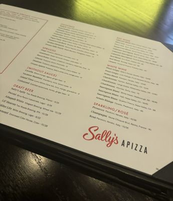 Menu photo 8 Sally's Apizza Farmington, CT Menu photo 8 Sally's Apizza Farmington, CT