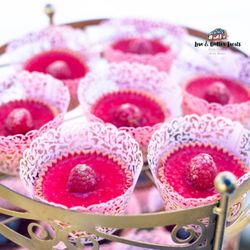 The Sugar Hues - Raspberry Cheesecake cups