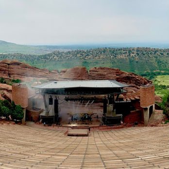 Red Rocks Amphitheatre - Main stage - getting ready for a concert - Music Venues Near Me - Morrison, Colorado