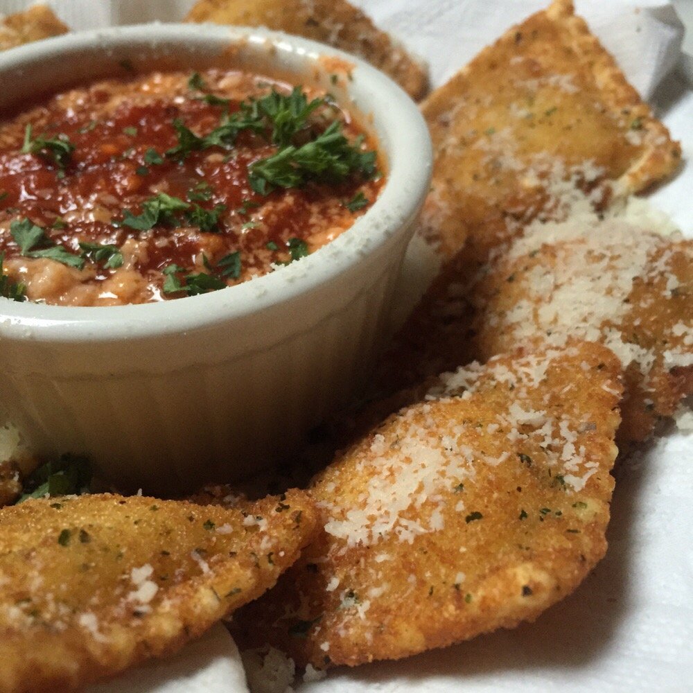 Nonna's - Toasted cheese ravioli with hime-made marinara! - Italian Near Me - Springfield, Missouri Nonna's - Toasted cheese ravioli with hime-made marinara! - Italian Near Me - Springfield, Missouri