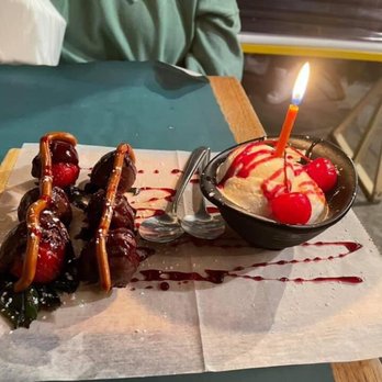 The Alcove - Chocolate covered strawberries with ice cream - Gastropubs Near Me - Sunnyside, New York The Alcove - Chocolate covered strawberries with ice cream - Gastropubs Near Me - Sunnyside, New York