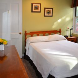 Canyon Inn - Downtown Los Alamos - Room #1 also has a view of the deck and backyard.