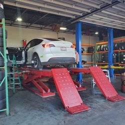 Expert Tires & Brakes - My Tesla Y was due for an alignment. Affordable pricing. I'll come back again after another season of towing.