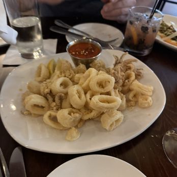 Chez Mike - Calamari was okay, slightly under fried but not chewy. - New American Near Me - E Greenbush, New York