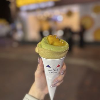 Millet Crepe - Matcha mango - Creperies Near Me - Los Angeles, California Millet Crepe - Matcha mango - Creperies Near Me - Los Angeles, California